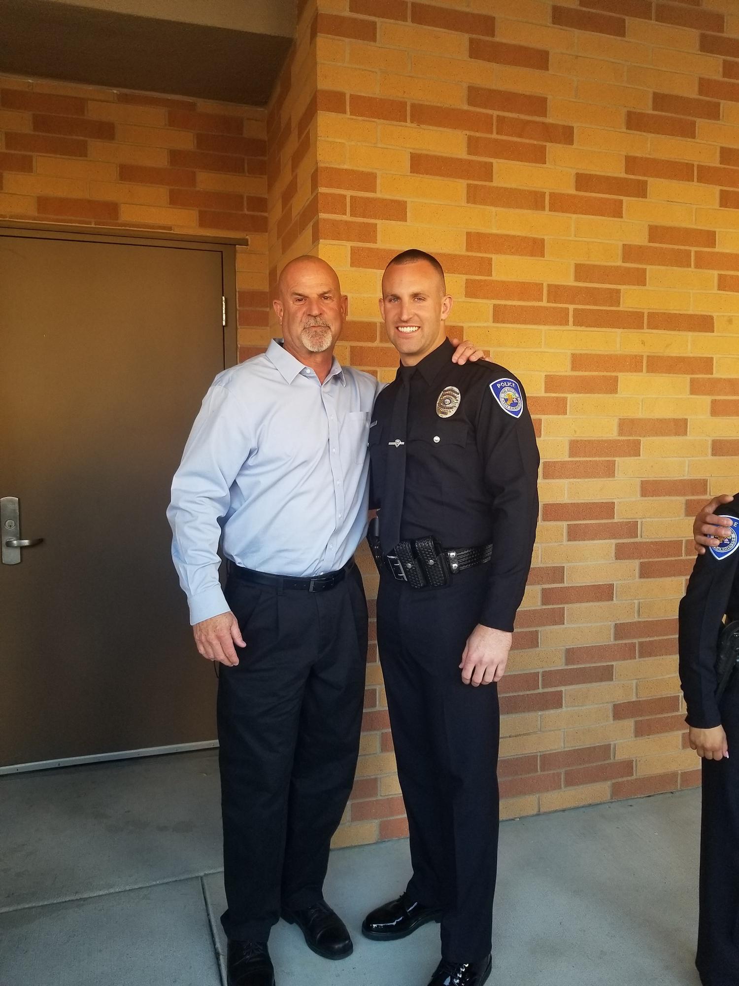 Brandon’s Police academy graduation.
