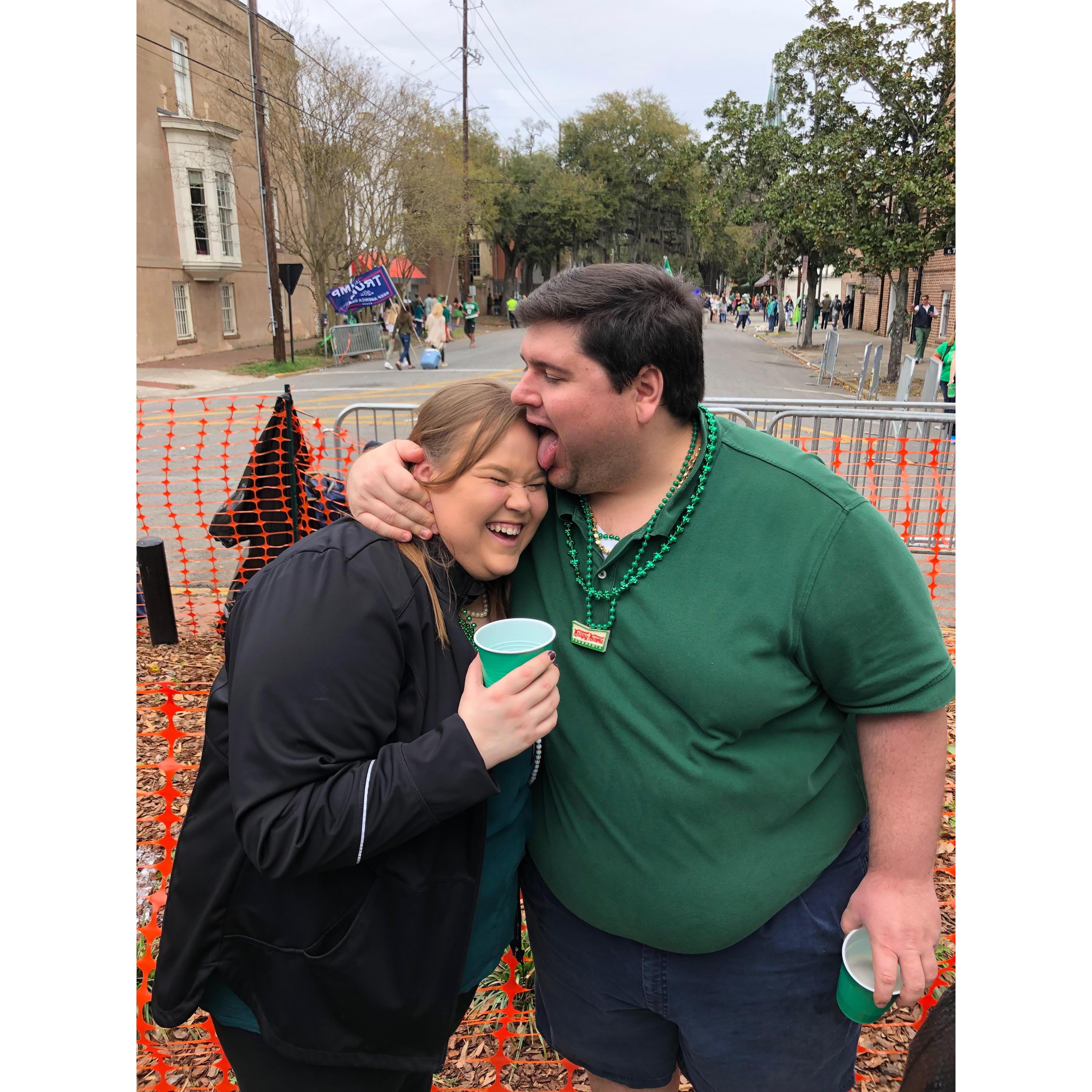 Our first St. Patrick's Day in Savannah 2019