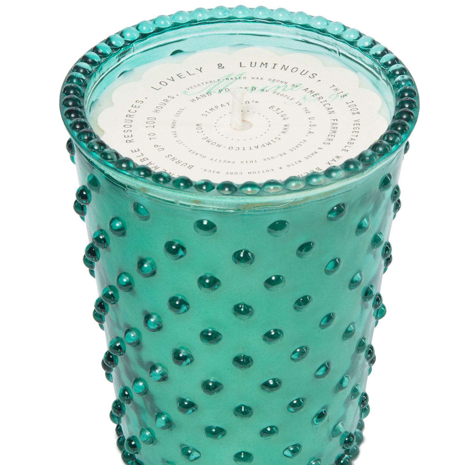 Simpatico Hobnail Glass Candle (Marine, No. 91)