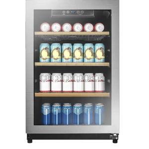 Insignia™ - 130-Can Beverage Cooler - Silver