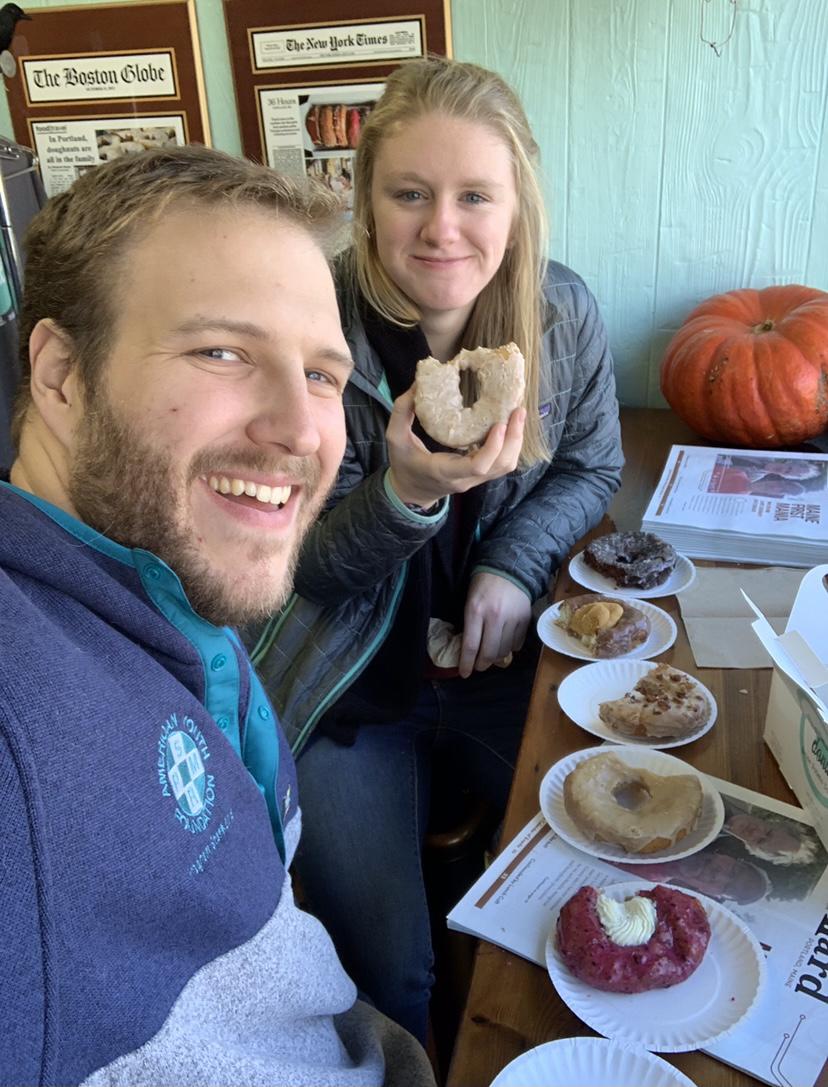 A buffet of deliciousness for Sydney’s first time at the Holy Donut in Portland, ME.