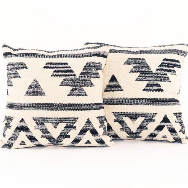 Ezra Pillow, Set Of 2, 20" x 20", Natural Multi