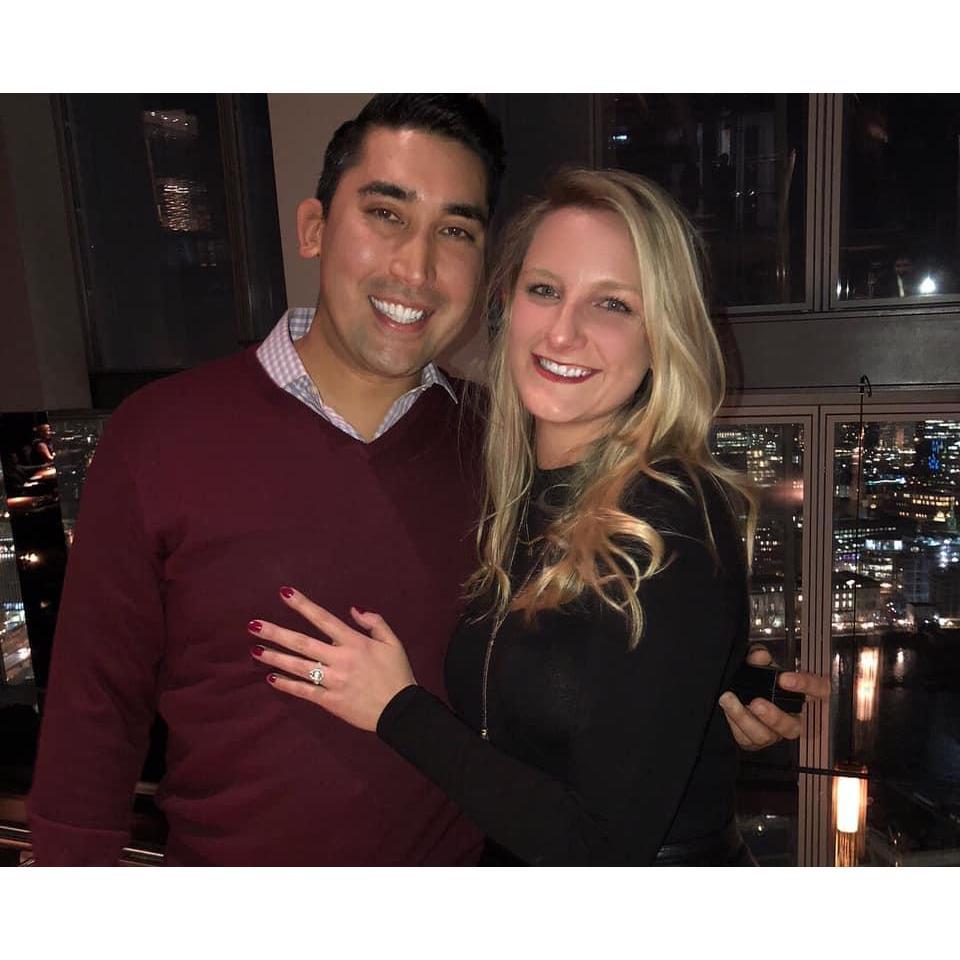 Our trip to London 2/15/18, when we got engaged.