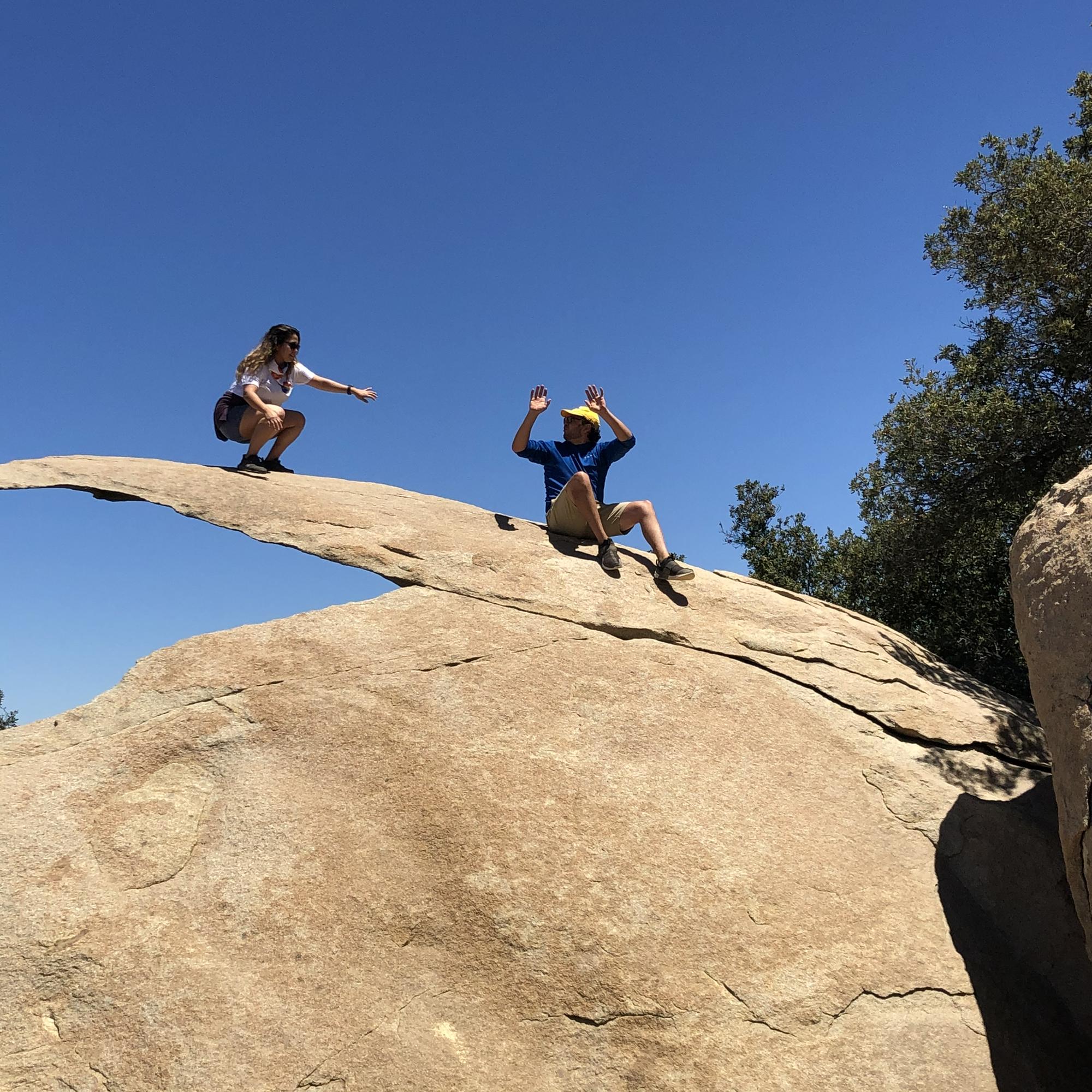 We hiked potato chip hike when we moved to SD and that's the day I learned he is "very respectful of heights" lol