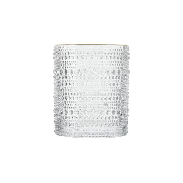 Fortessa Jupiter Double Old-Fashioned Glasses, Gold Rim, Set of 6