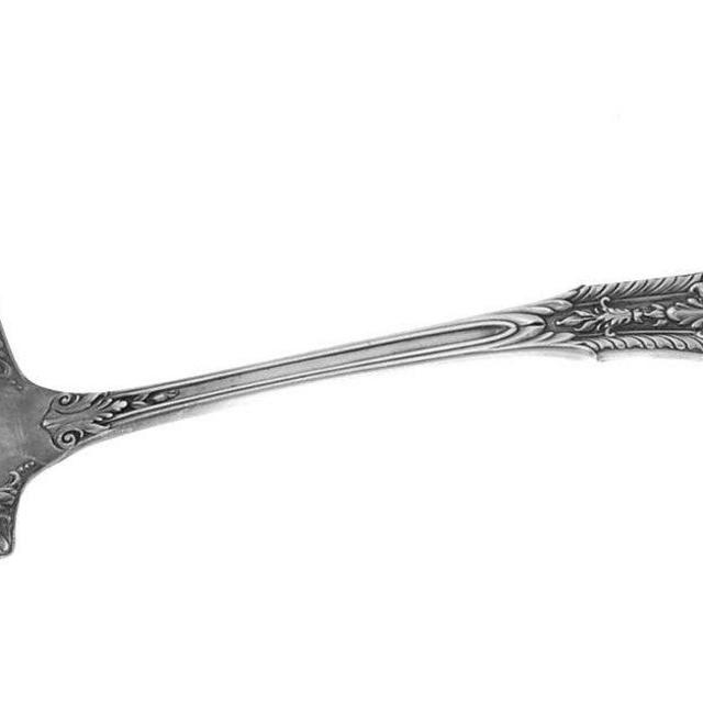 Solid Gravy Ladle Rose Point (Sterling, 1934, No Monograms) by Wallace Silver