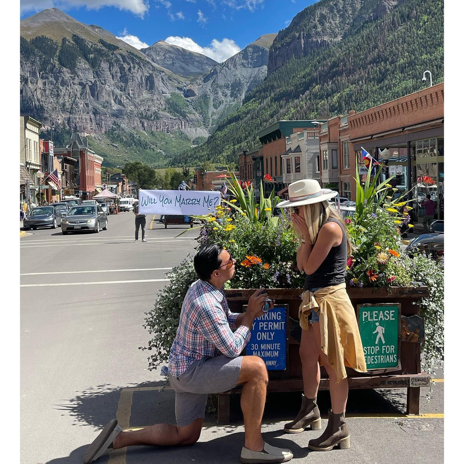She said "I do!" downtown Telluride - September 2022