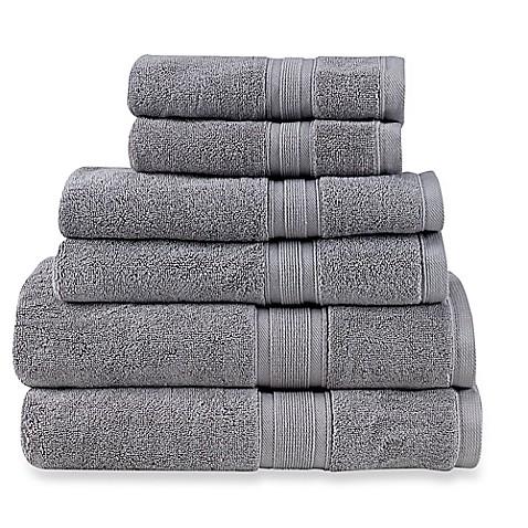 Wamsutta® Icon PimaCott® 6-Piece Bath Towel Set in Alloy