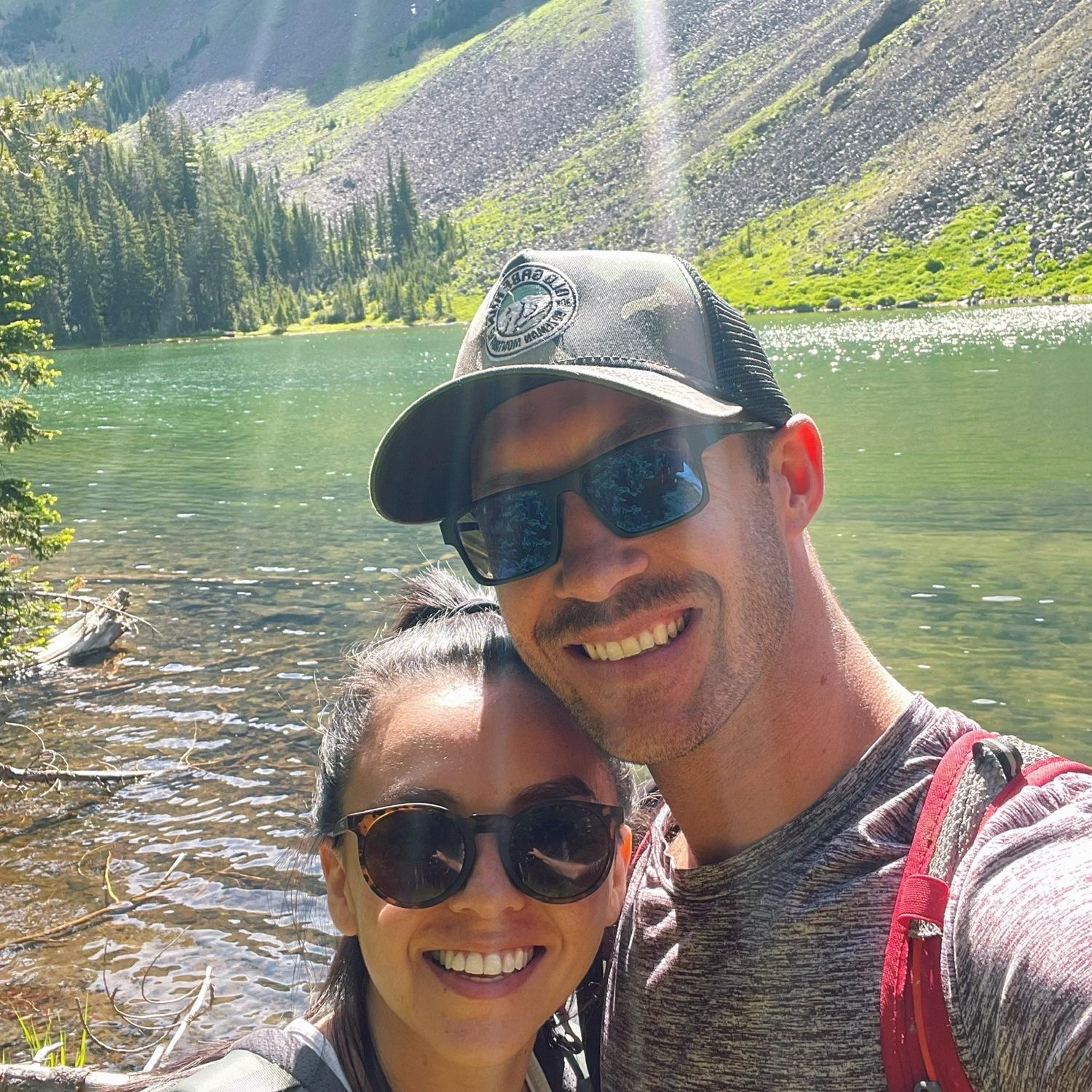 July 15th 2023– The weekend after we met, we hiked up a gorgeous lake and sat on a hammock enjoying these views.