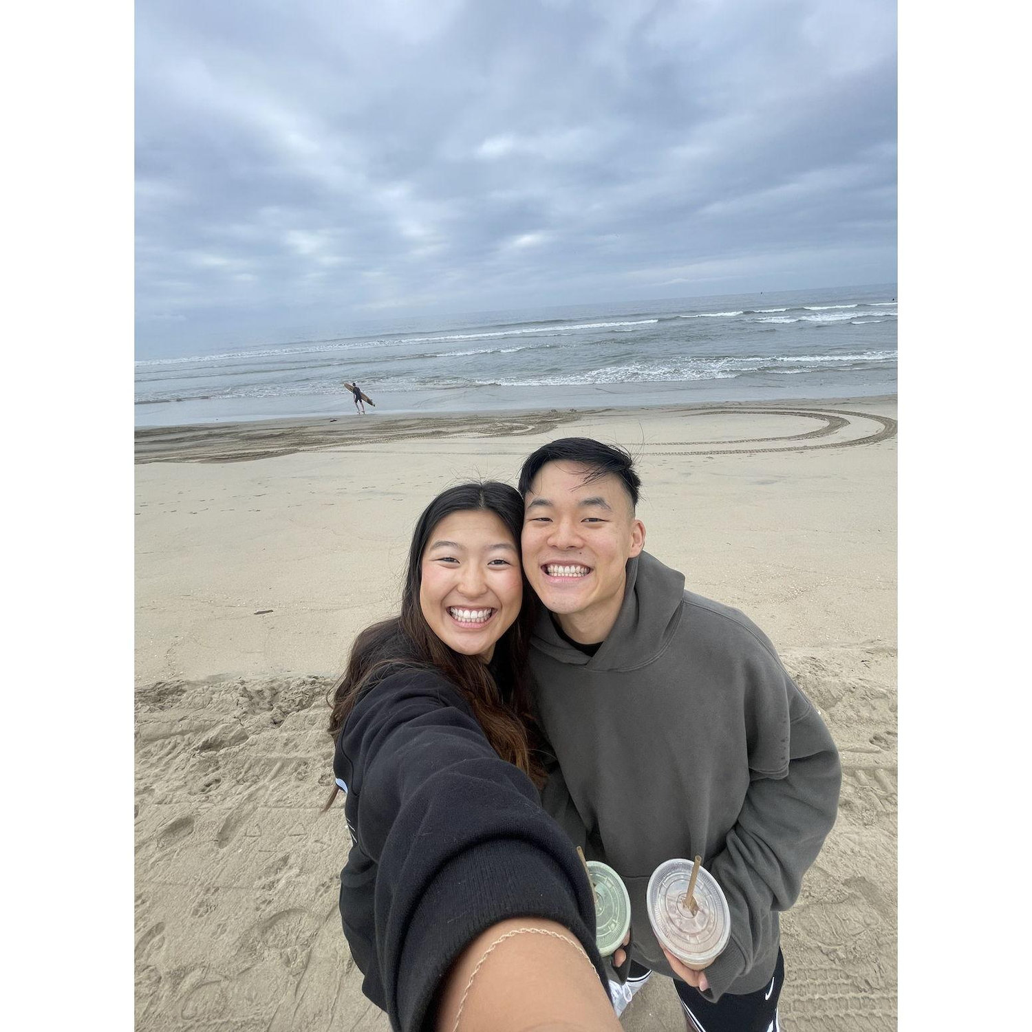 early morning beach walks