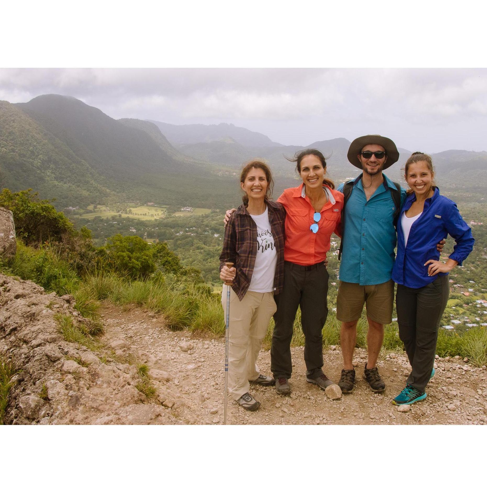 Brandon's first visit to El Valle, hiking up the mountain! (Panama, July 2019)