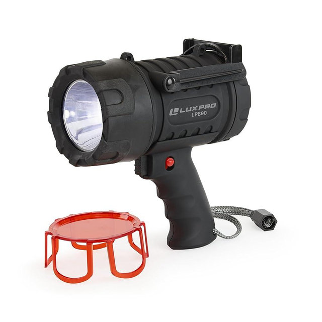 LUXPRO LP890 2000 Lumen Rechargeable LED Spotlight with Power Bank - Black