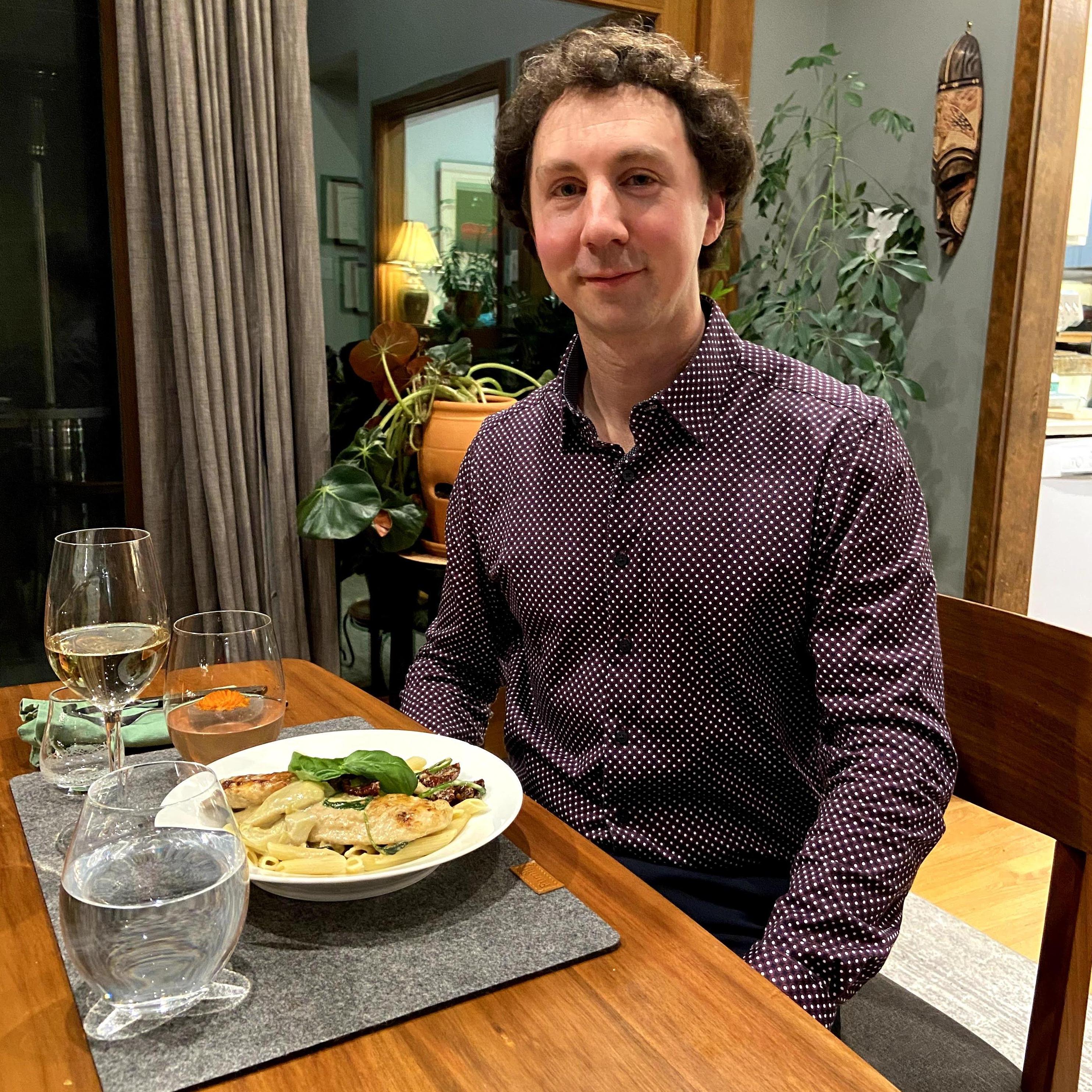 Valentine's Day 2021 - we took a virtual cooking class to make a romantic dinner together