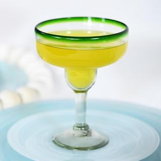 Recycled Artisan Margarita Glass, Set of 4