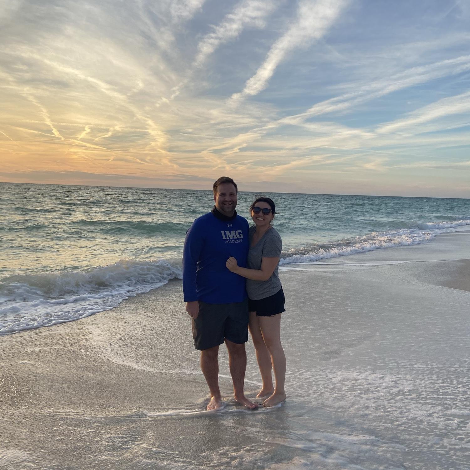 Sunset on the beach 2021