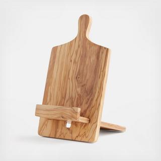 Olivewood Cookbook & Tablet Stand