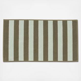 Simple Striped Terry Bath Mat