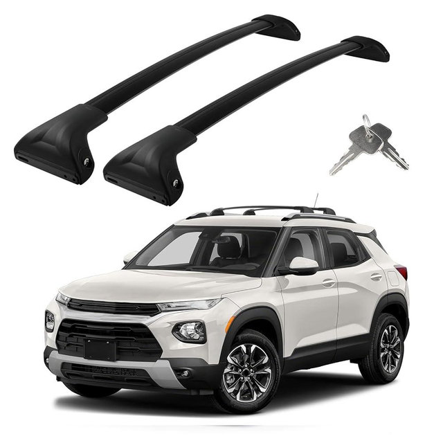 Roof Rack Cross Bars Compatible with Chevrolet Chevy Trailblazer 2021-2025, Adjustable Aluminum Heavy Duty 300 LBS Anti-Theft Lock Cargo Carrier Rooftop Crossbar Accessories for Bike,Snowboard,Luggage
