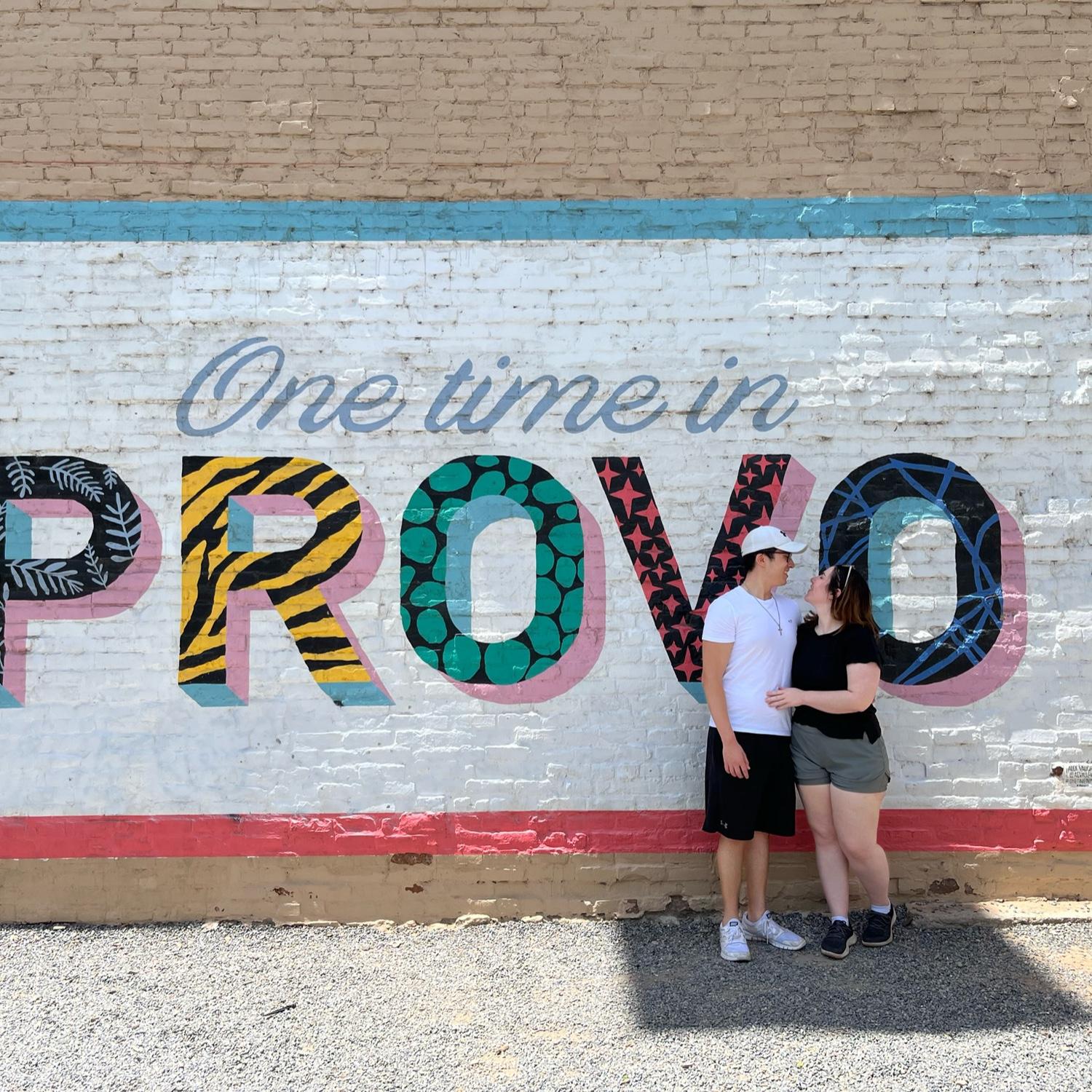 Chase and Emily's first time in Provo, Utah.