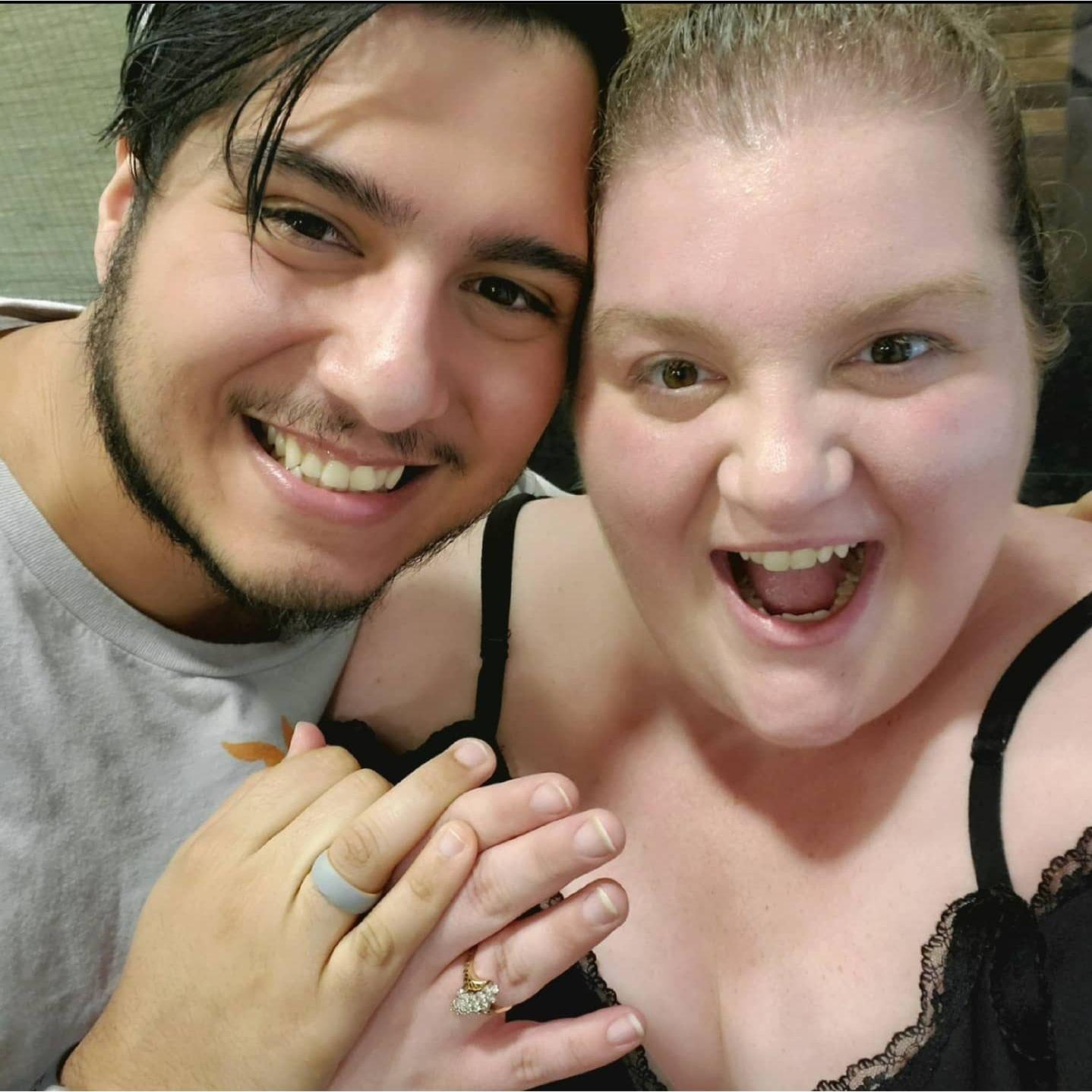 The night we got engaged!