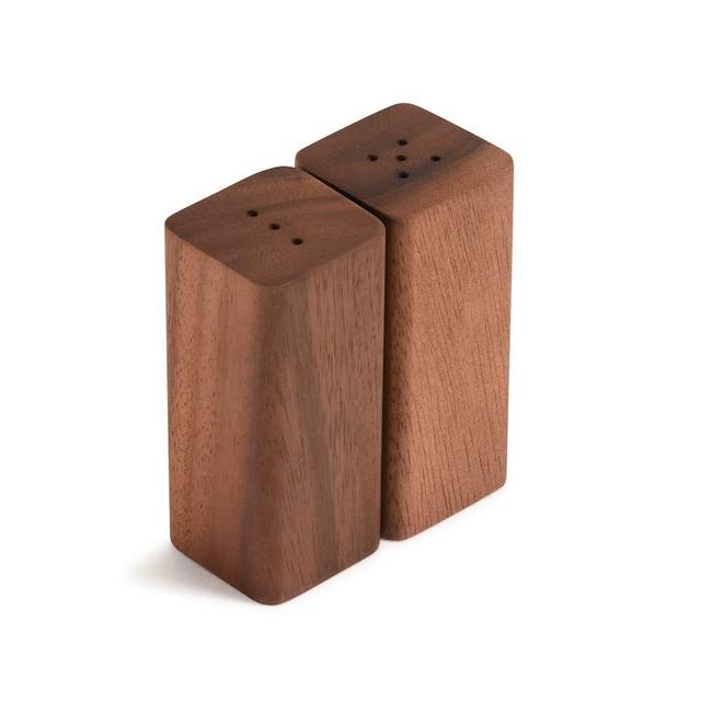 Kalmar Home Acacia Wood 4 Inch Salt & Pepper Shakers