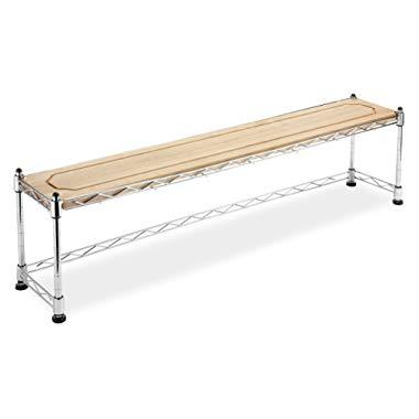 Whitmor Supreme Sink Shelf Wood & Chrome
