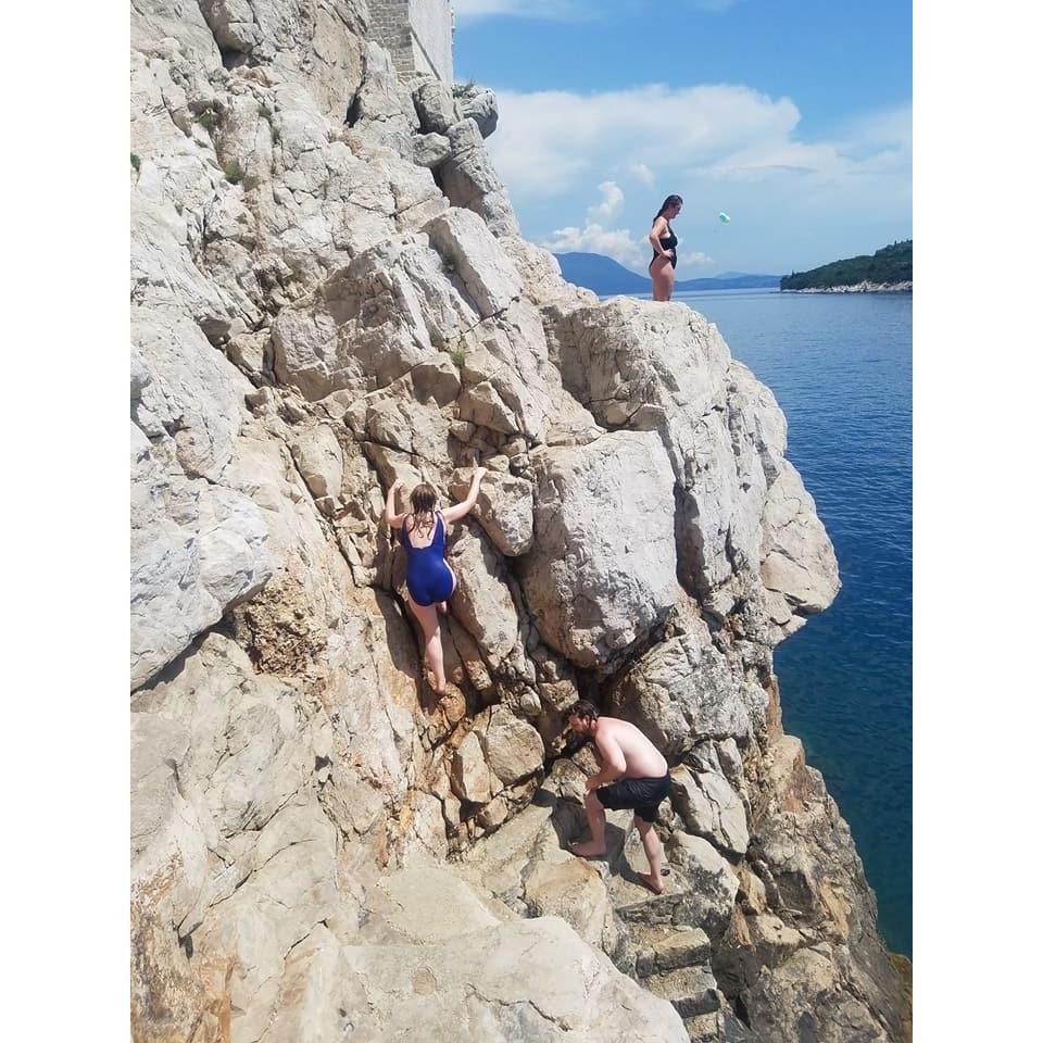 Celebrating Ben's dads' retirement, cliff diving in Croatia