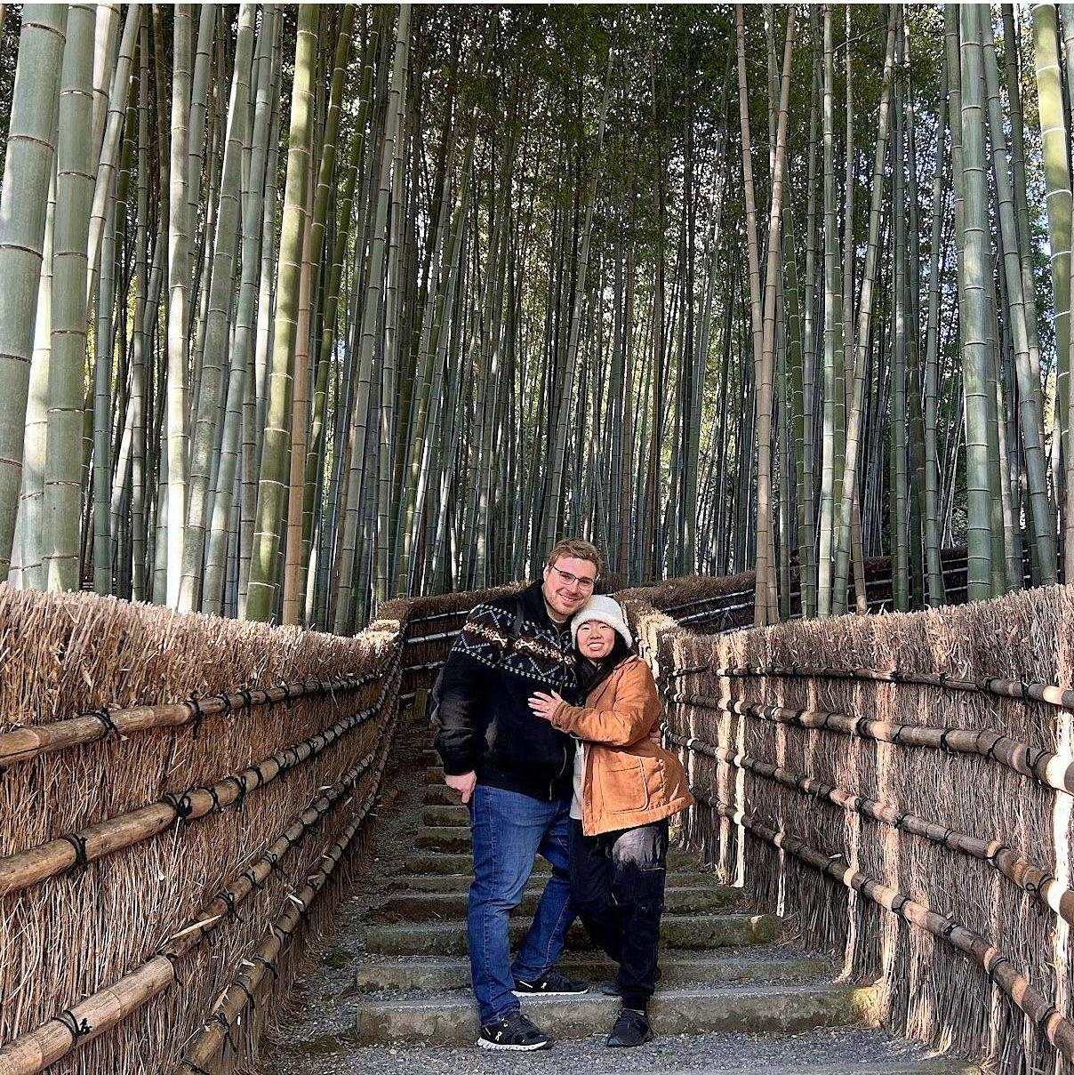 Exploring the bamboo forests in Kyoto, Japan- January 2024