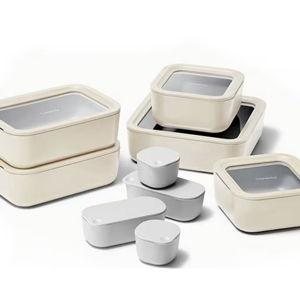 Caraway Ceramic-Coated Glass Food Storage Set