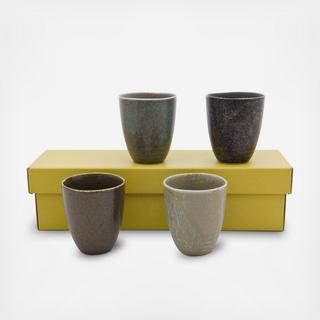 Pacific Forest 4-Piece Assorted Teacup Set