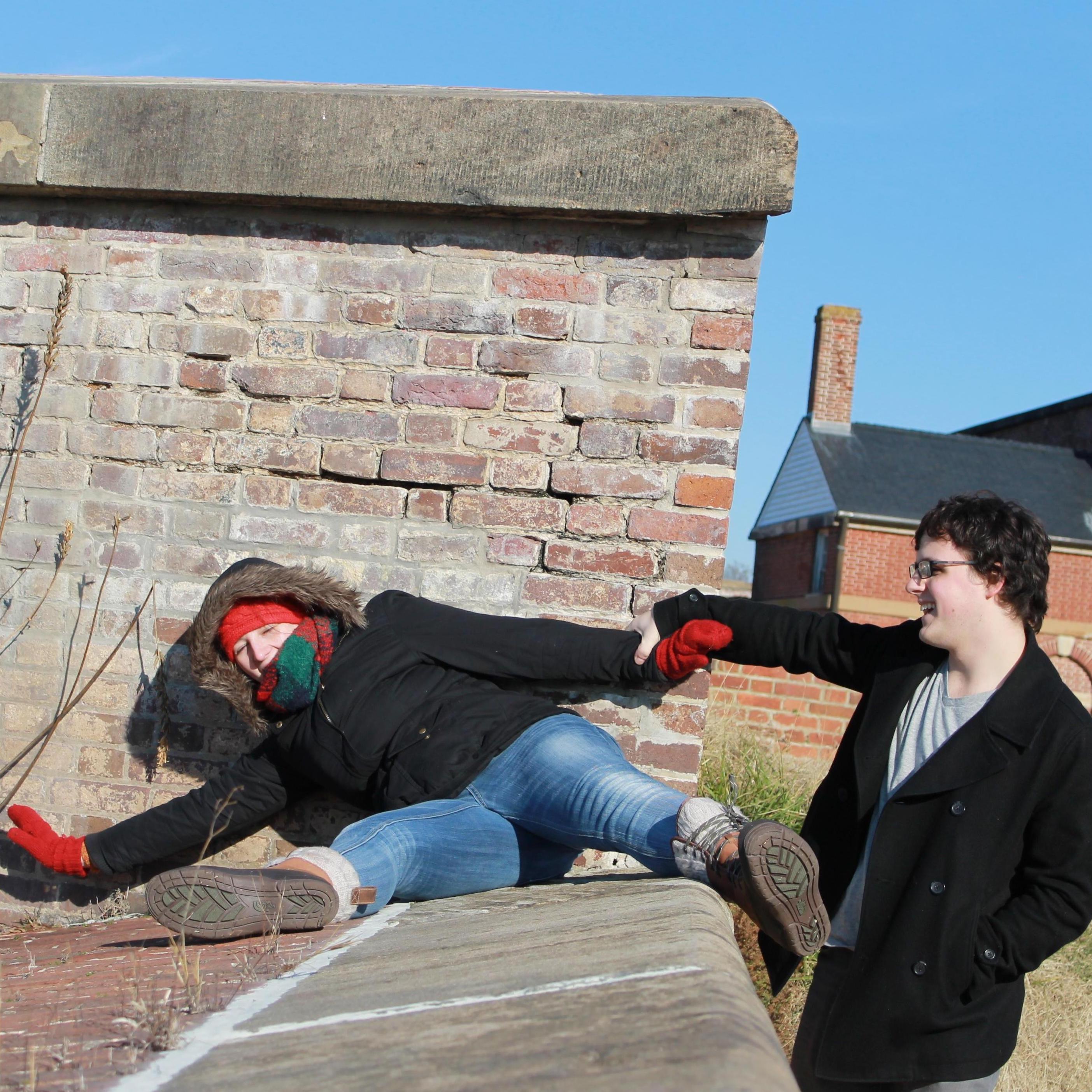 Dominic saving Jackie from plummeting to her death at Fort Washington [2015]