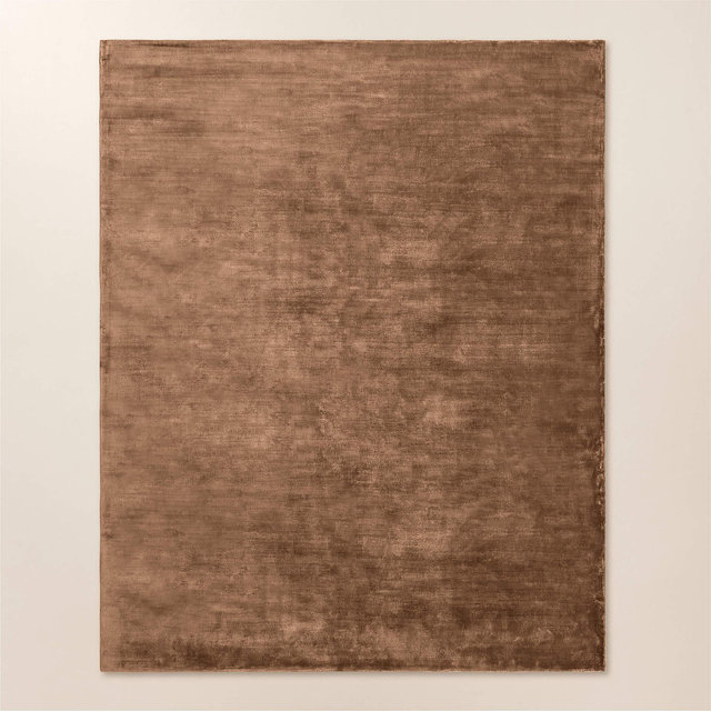 Anders Dusty Rose Pink TENCEL™ Lyocell Area Rug 6'x9'