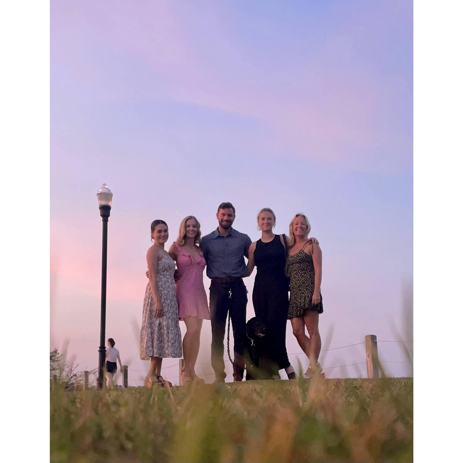Emmie's mom, sister, and best friend came down for the proposal