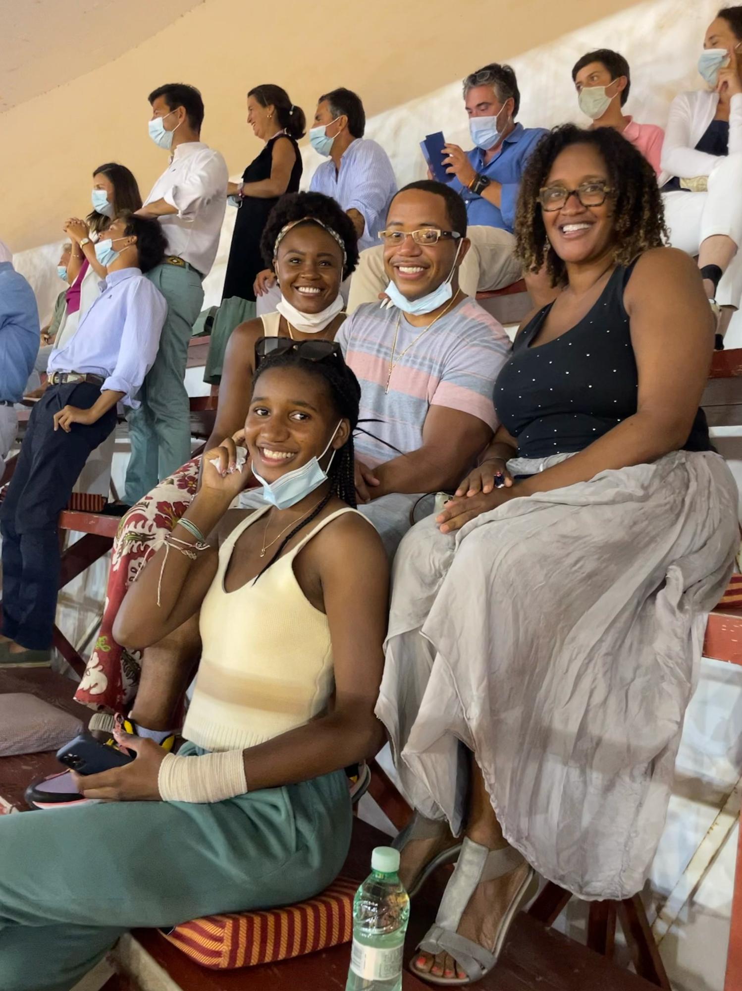 First bull fight in Spain with our family visiting from USA.