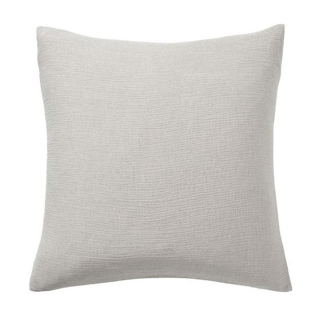 Soft Cotton Shams, Euro, Gray
