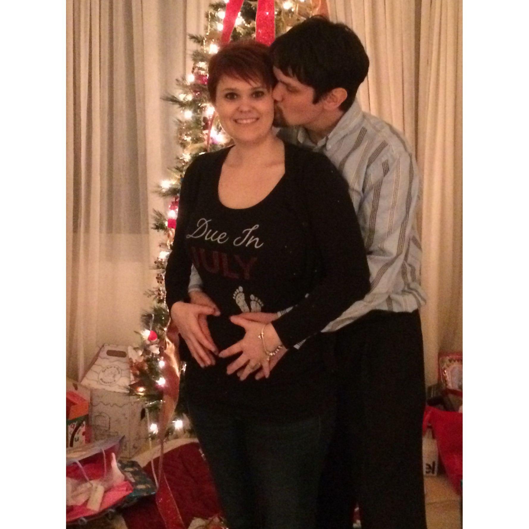 We announced were were about to become a family of four!