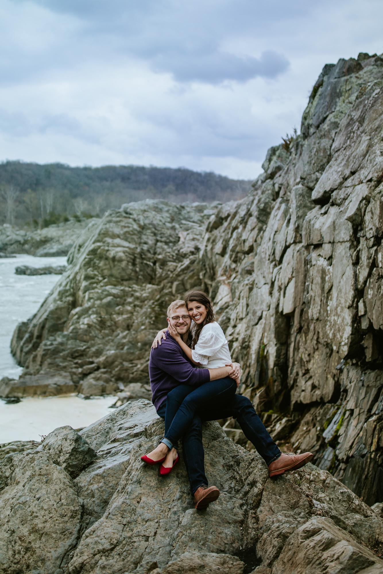 Engagement Shoot at Great Falls National Park - March 2020