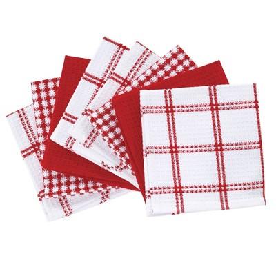 8pk Flat Waffle Kitchen Dish Cloths - T-Fal