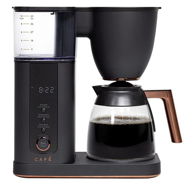 Café Specialty Drip Coffee Maker | 10-Cup Glass Carafe | WiFi Enabled Voice-to-Brew Technology | Smart Home Kitchen Essientials | SCA Certified, Barista-Quality Brew | Matte Black