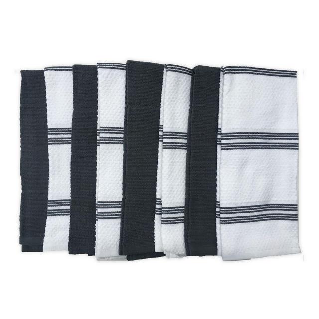 SALT™ 8-Pack Kitchen Towels in Grey