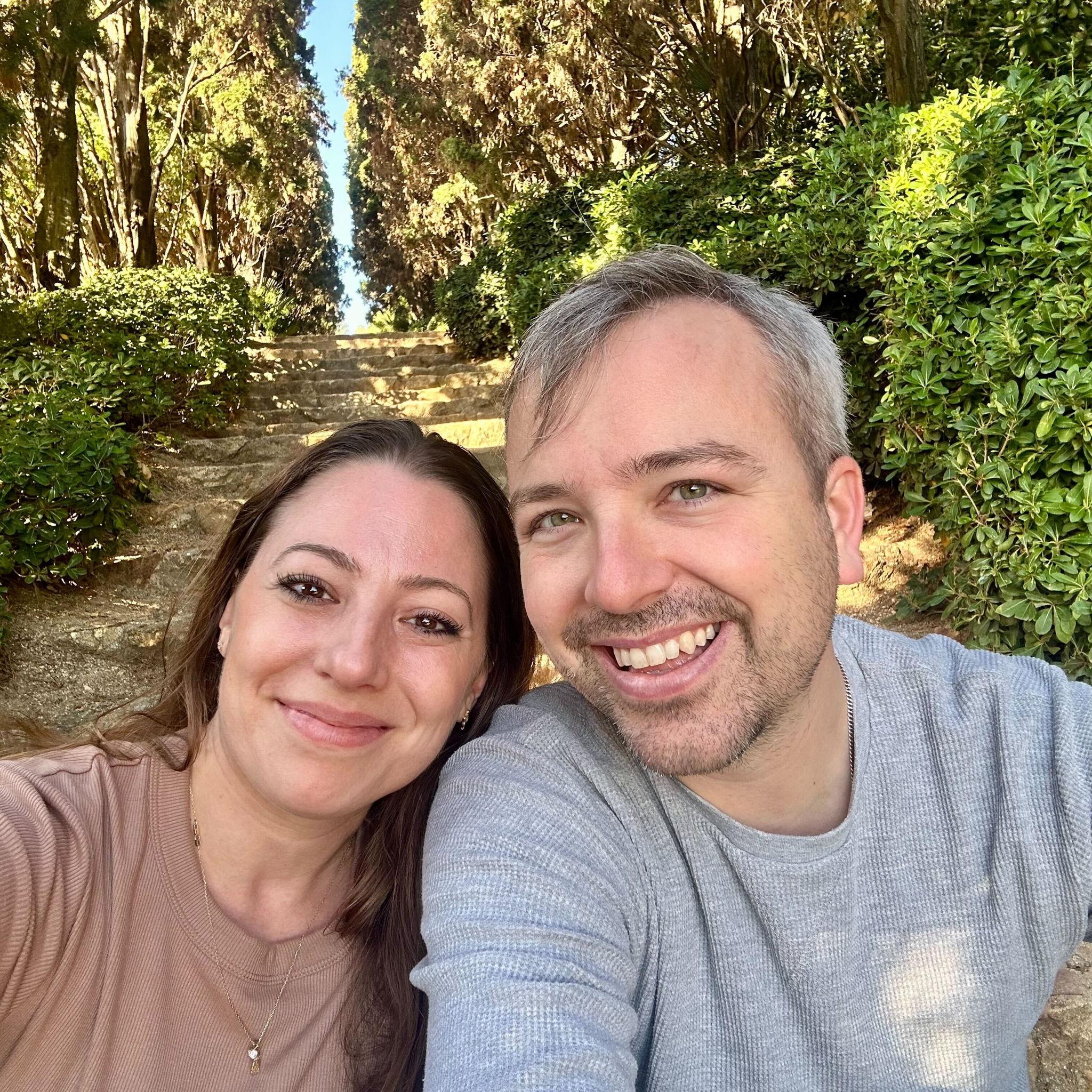 Enjoying the gardens of Spain