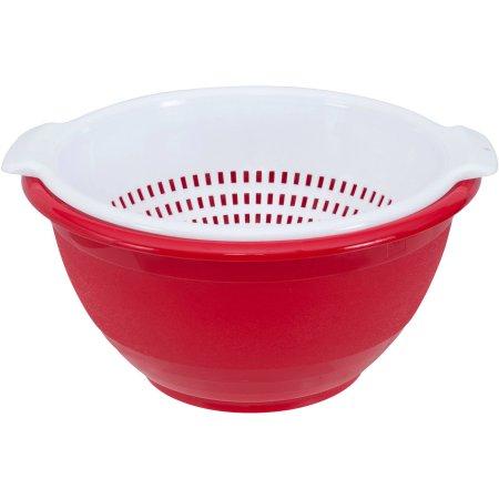 Mainstays 6qt Bowl and 4qt Colander Set
