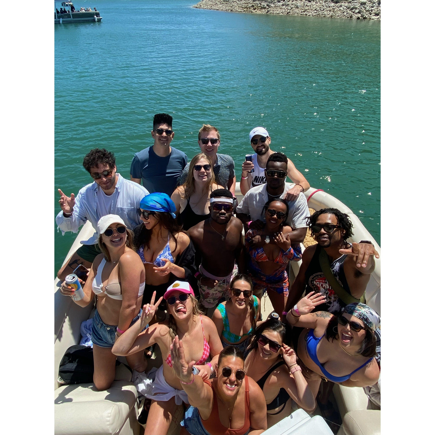 The boat we met on! Jacob secured a random invite from the guy with the tall hair