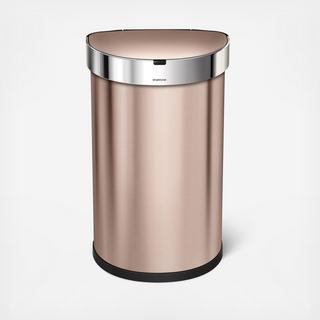 Semi‐Round Stainless Steel Sensor Can with Liner Pocket