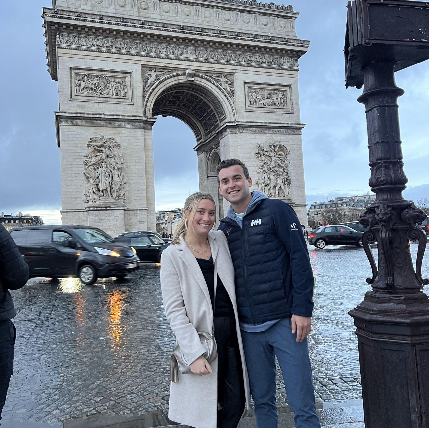 We went to Paris a few months after we started dating before meeting Sophie's friends to go skiing in Europe!