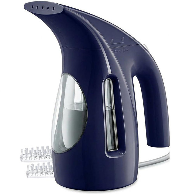 HiLIFE Steamer for Clothes, Portable Handheld Design, 240ml Big Capacity, 700W, Strong Penetrating Steam, Removes Wrinkle, for Home, Office(ONLY FOR 120V) (Deep Navy)