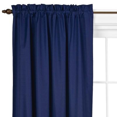 63" X 42" Braxton Thermaback Blackout Curtain Panel Blue - Eclipse