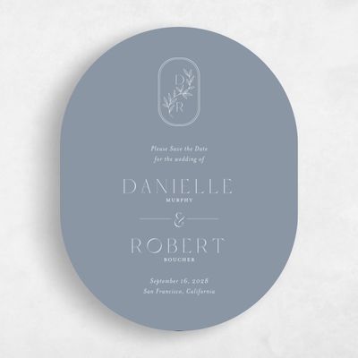 Blue Wedding Save the Date - Copan Portrait