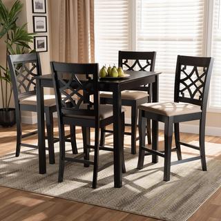 Nisa Finished 5-Piece Wood Pub Set