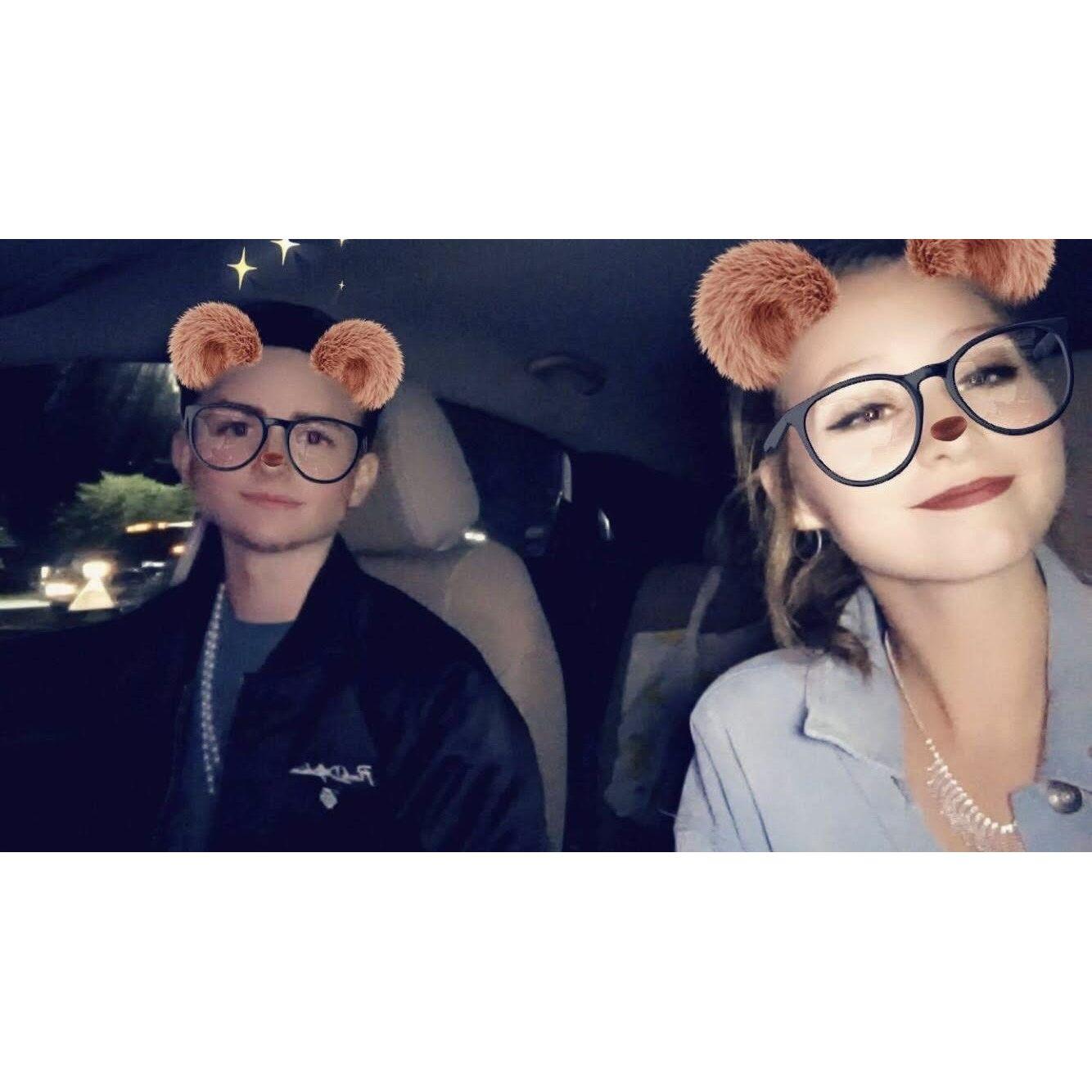 Our first selfie on our first date :)